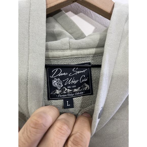 Dark Sport Wolve Club The Tale Of 2 Wolves Hoodie L Grunge Street Y2K Skater 90s - Picture 9 of 16